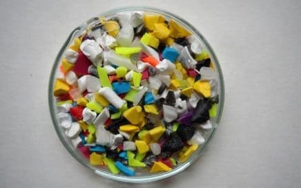 Jeden ze zkoušených recyklovatelných odpadů - polypropylen