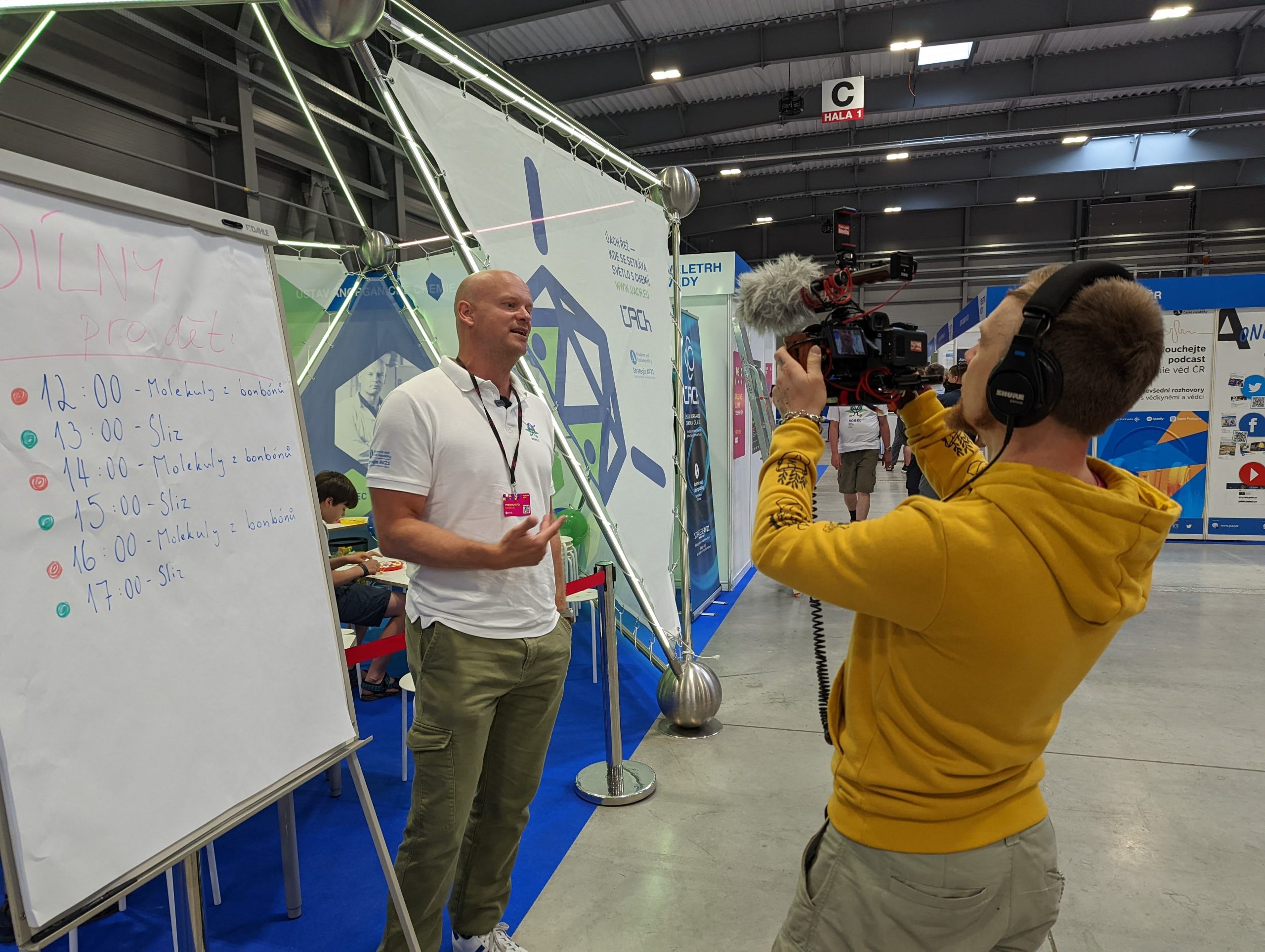 The events at the Science Fair were well documented - Michael Londesborough spoke on behalf of our stand to visitors, researchers and organisers.