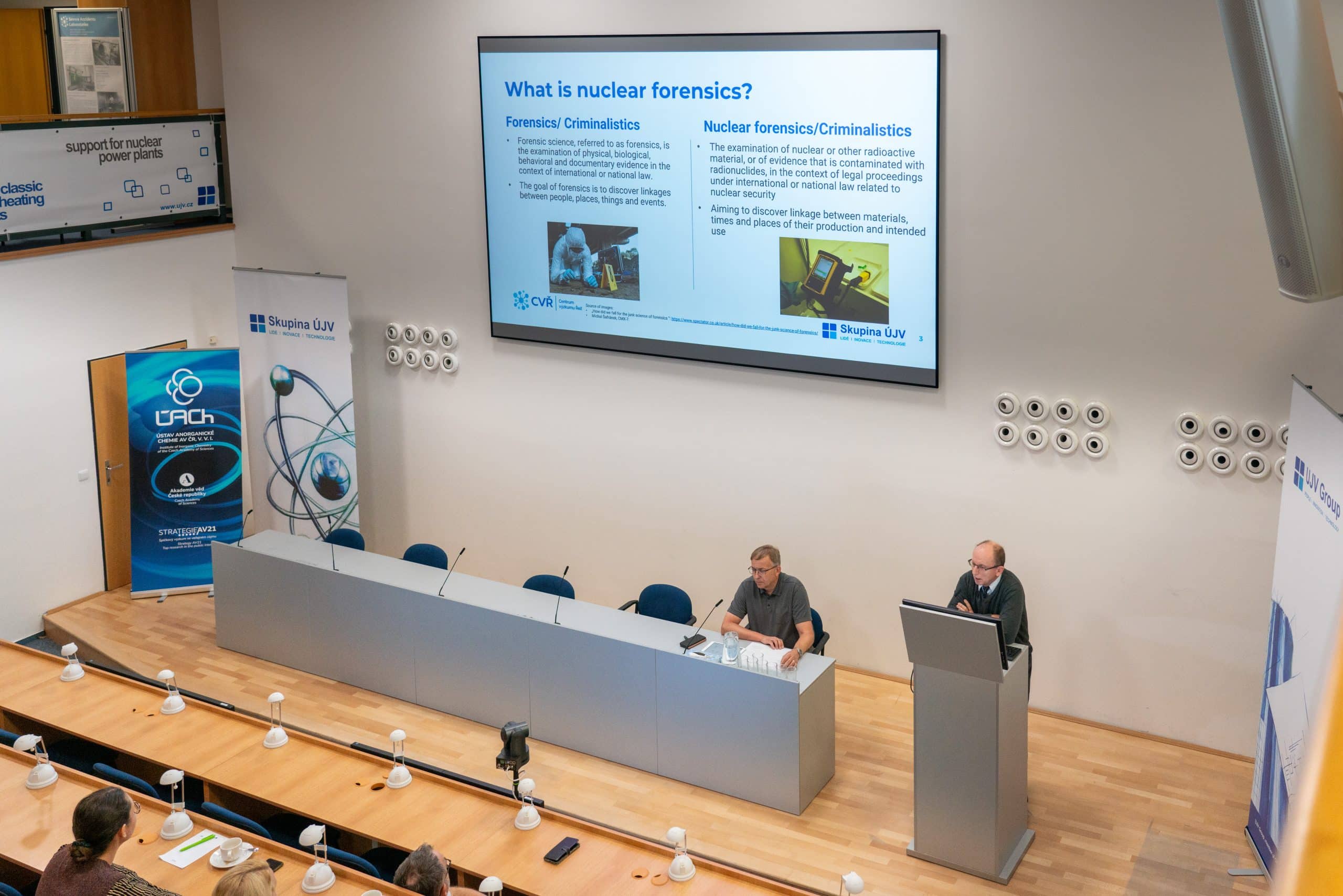 Lecture "Activities of Research Centre Rez in nuclear forensics" (Jan Lorinčík, CVŘ)