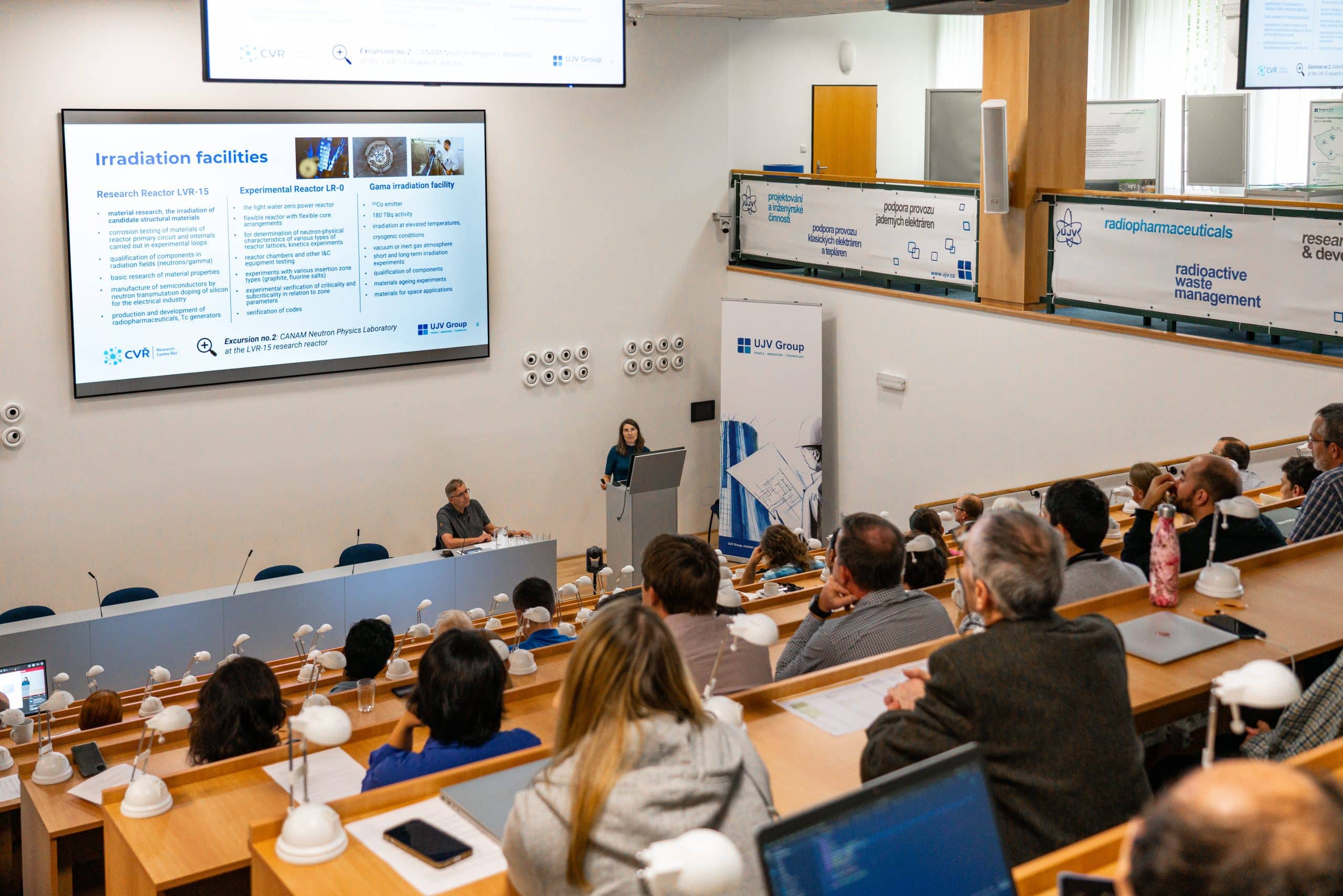 Lecture "Research Infrastructure for development, testing and characterization of materials for the energy industry" (Patricie Halodová, CVŘ)